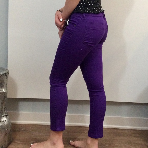Purple Skinny Jeans - Picture 3 of 4